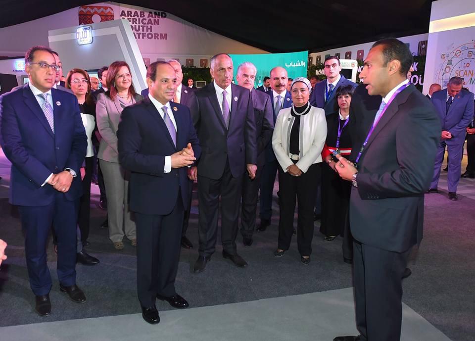 الرئيس السيسي خلال الجولة التفقدية