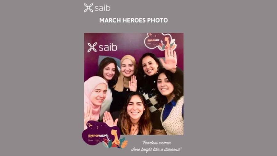 بنك saib يشارك موظفاته الاحتفال بشهر المرأة