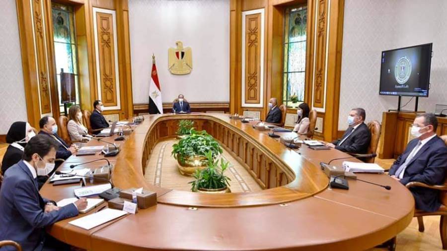 اجتماع الرئيس عبد الفتاح السيسي مع المجموعة الوزارية الاقتصادية