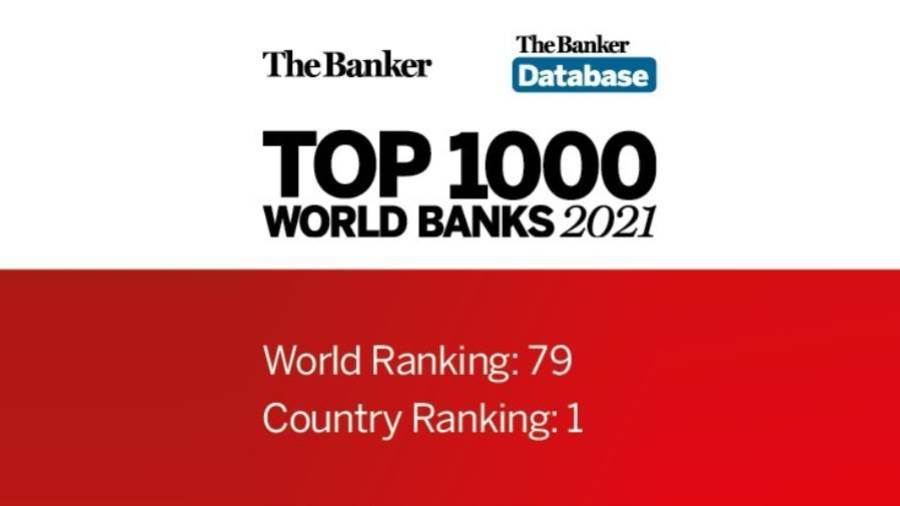 قائمة أفضل 1000بنك في العالم من ذا بانكر