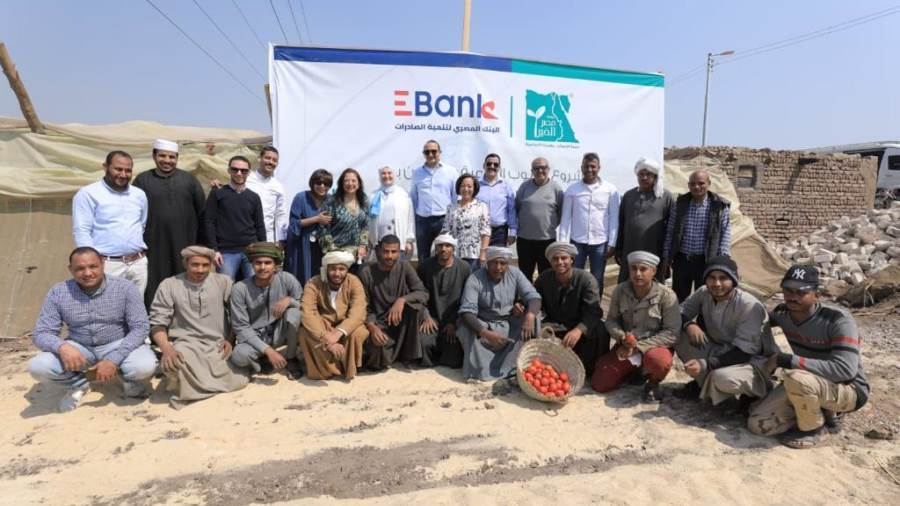 البنك المصري لتنمية الصادرات يتفقد المرحلة الثانية من الصوب الزراعية