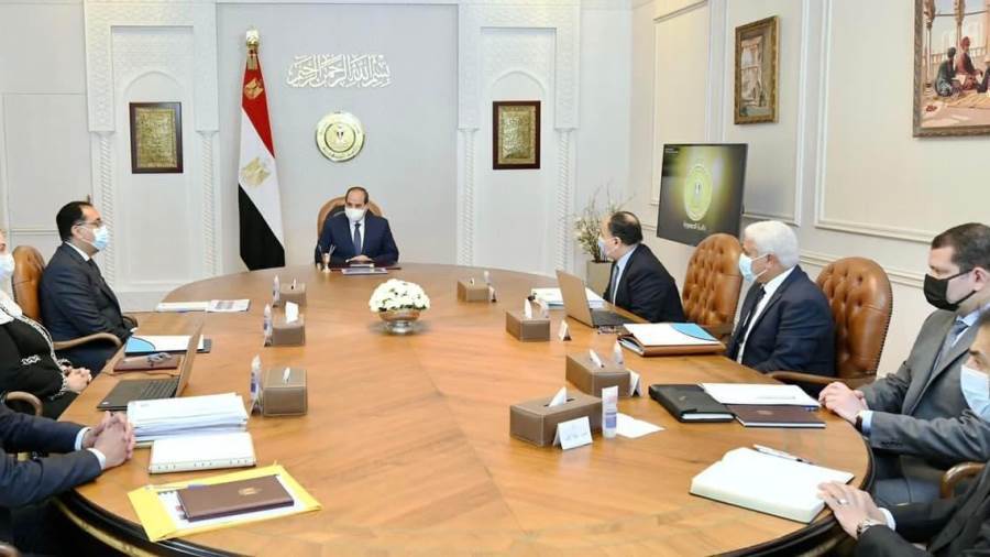 اجتماع الرئيس عبدالفتاح السيسي بأعضاء الحكومة