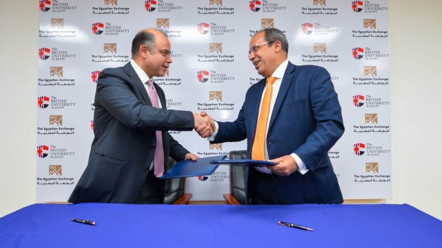 توقيع مذكرة تفاهم بين البورصة المصرية والجامعة البريطانية