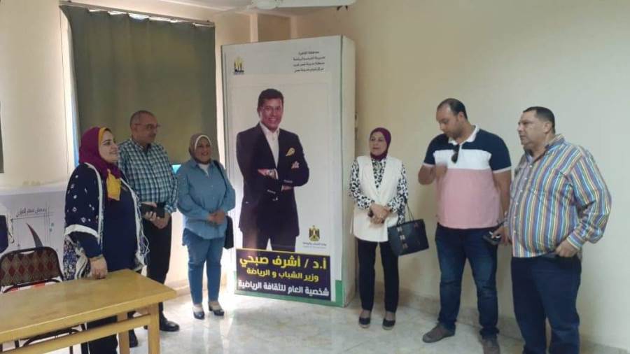 وفد الشباب والرياضة وجامعة النيل