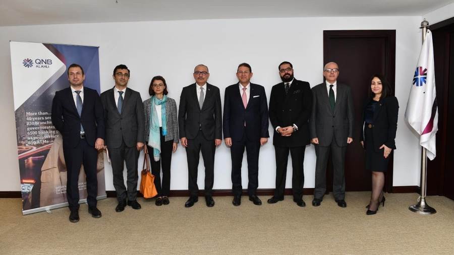 زيارة السفير التركي لمقر بنك QNB الأهلي