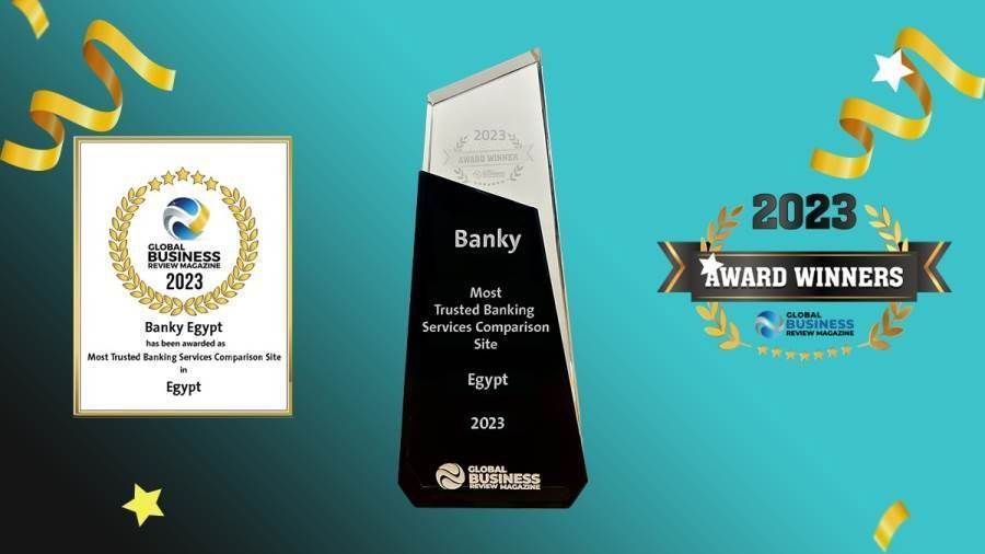جائزة بنكي موقع مقارنة الخدمات البنكية الأكثر موثوقية بمصر 2023 من مجلة global business review