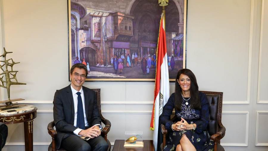 رانيا المشاط والمدير الإقليمي الجديد للبنك الدولي في مصر