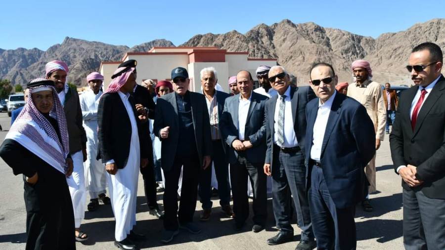 خلال افتتاح بعض المشروعات بالمدينة احتفالا بالعيد القومي لمحافظة جنوب سيناء