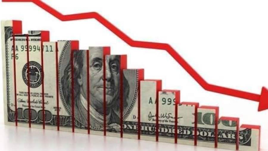 انخفاض الدولار عالميا