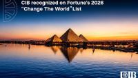 البنك التجاري الدولي-مصر CIB ينفرد بتمثيل أفريقيا والشرق الأوسط في قائمة فورتشن «الشركات التي تُغيّر العالم» تقديرًا لتوسيع آليات التمويل المستدام
