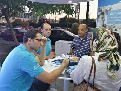 صور| إقبال كبير على جناح «العقاري المصري» بنادي سموحه