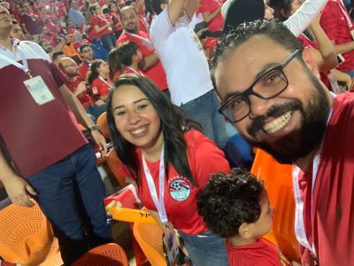 صور| موظفو «CIB» يشجعون المنتخب المصري في مباراته أمام أوغندا
