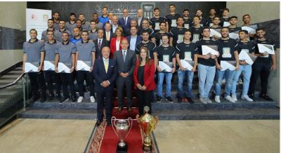  صور| "الأهلي المصري" يكرم أبطال العالم لكرة اليد 