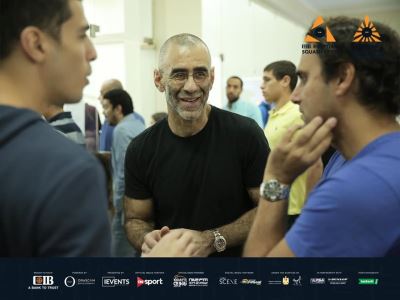 صور| الرئيس التنفيذي للبنك التجاري الدولي CIB يحضر فعاليات مباريات الأسكواش