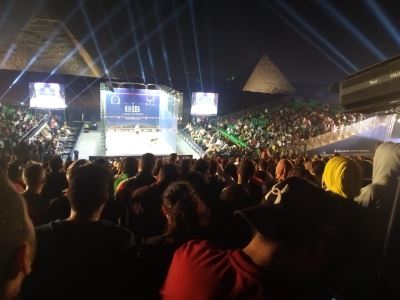 صور| كريم عبد الجواد يتوج ببطولة CIB الدولية للاسكواش