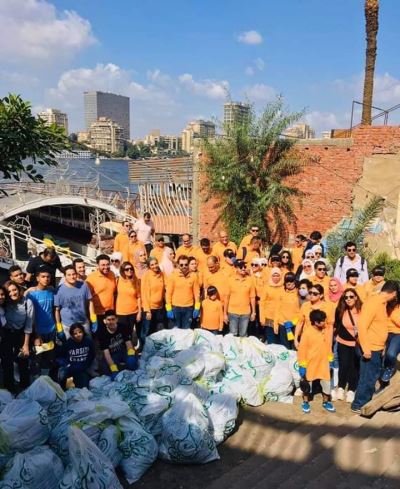 صور| موظفي التجاري وفا بنك يشاركون فى مبادرة تطوعية مع "VeryNile"