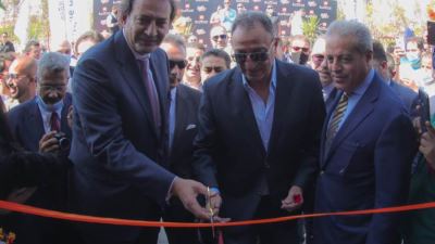 الخطيب يفتتح مجمع البنوك الوطنية بفرع النادي الأهلي في الشيخ زايد «صور»