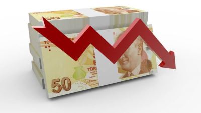 هبوط الليرة التركية من جديد أمام الدولار بنحو 1% بتعاملات اليوم