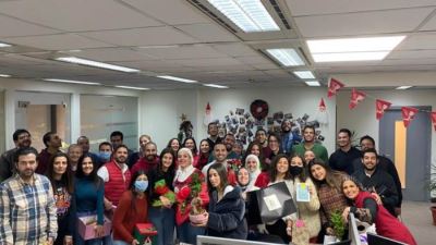 موظفو الموارد البشرية بالعربي الإفريقي يحتفلون بنهاية 2020 وأدائهم خلال العام «صور»