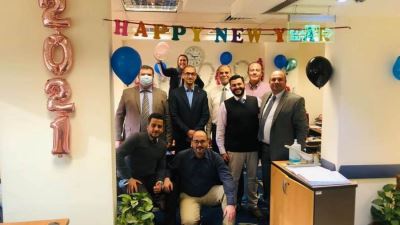 البنوك تشارك موظفيها الاحتفال بالعام الجديد 2021 «صور»