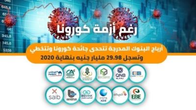 أرباح 12 بنكًا مدرجًا بالبورصة تسجل 29.9 مليار جنيه بنهاية 2020 «إنفوجرافيك»