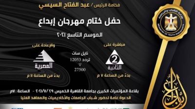 برعاية 4 بنوك.. الشباب والرياضة تنظم حفل ختام جوائز الموسم التاسع لمهرجان إبداع