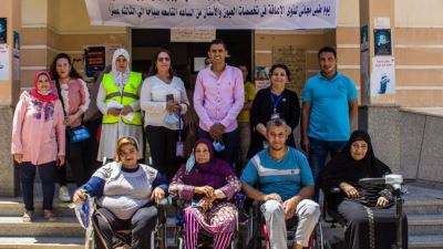 البنك الأهلي وصناع الخير ينظمان قافلة طبية للكشف على ذوي الإعاقة بالفيوم