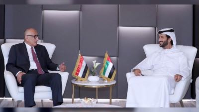 محافظ المركزي يبحث مع وزير الاقتصاد الاماراتى توسيع فرص التعاون فى القطاع المالي