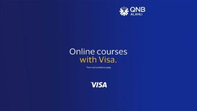 بطاقات فيزا QNB الأهلي تقدم خصم 25% عند الاشتراك في دورات التعليم الإلكتروني