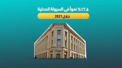 17.6% نمواً في السيولة المحلية خلال 2021 «إنفوجرافيك»
