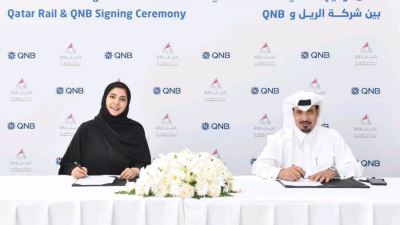  QNB يوقع اتفاقية مع "الرّيل" لترويج علامته التجارية في مترو الدوحة