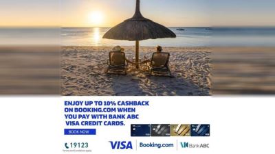 بطاقات بنك ABC الائتمانية تقدم 10% كاش باك عند الحجز من Booking.com