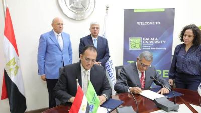 توقيع بروتوكول تعاون بين جامعة الجلالة وجامعة مصر للعلوم والتكنولوجيا