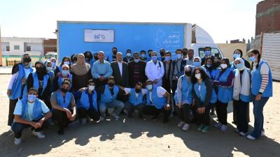 البنك الأهلي الكويتي - مصر يرعى قوافل مؤسسة إبراهيم أ. بدران للأطفال في محافظة الشرقية