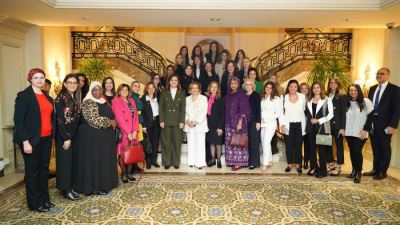 وزيرة التخطيط تشارك بحفل البنك التجاري الدولي وGLAM لتوزيع جائزة الاستدامة