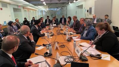 المشاط تعقد اجتماعًا ثنائيًا مع المرشح الأمريكي لرئاسة البنك الدولي