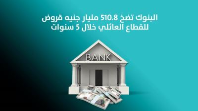  البنوك تضخ 510.8 مليار جنيه قروض القطاع العائلي خلال 5 سنوات 