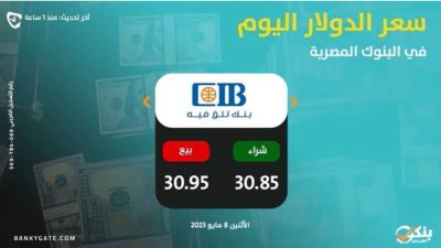 أسعار الدولار اليوم الإثنين  8 مايو 2023 بالبنوك العاملة بالسوق المصرفي المصري 