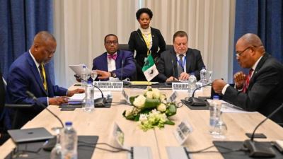 محافظ المركزي المصري يلتقي مع رئيس مجموعة بنك التنمية الأفريقي