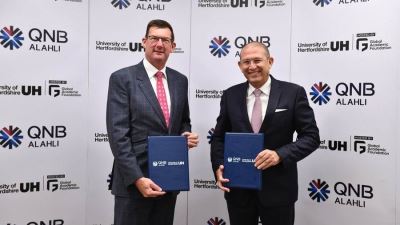 بنك QNB الأهلي يوقع بروتوكول تعاون مشترك مع جامعة  Hertfordshire