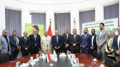 بروتوكول تعاون بين الأهلي ممكن والشركة القابضة لمياه الشرب والصرف الصحي