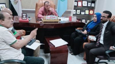 وكيل الشباب والرياضة يبحث سبل التعاون مع ممثلي البنك الزراعي لتركيب ماكينات ATM بمراكز شباب أسيوط