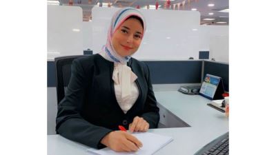  عفت عيسي تحصل على شهادة دولية معتمدة من London Institute for Banking and Finance 