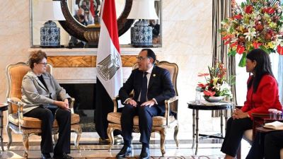 رئيس الوزراء يلتقي رئيسة بنك التنمية الجديد التابع لتجمع "البريكس"