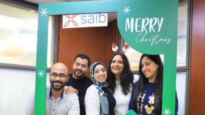 موظفو بنك saib يحتفلون بالعام الجديد 2024 