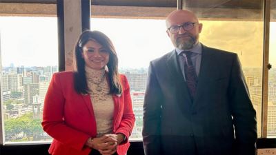 رانيا المشاط تبحث مع نائب رئيس البنك الآسيوي للاستثمار في البنية التحتية استكمال الشراكات الجارية