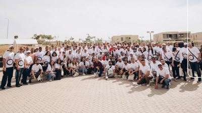  الإمارات دبي الوطني - مصر يشارك موظفيه بفعالية بالم هيلز بادية لركوب الدراجات "بمناسبة اليوم العالمي للبيئة"