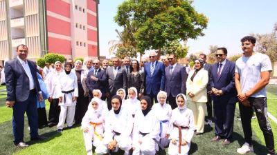 وزيرة التضامن الاجتماعي بالتعاون مع بنك QNB و صناع الخير  يفتتحون مدرسة حنون الثانوية للبنات بـ"زفتي" بعد رفع كفاءتها