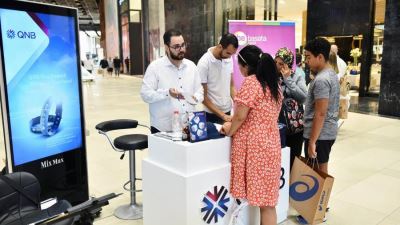 بنك QNB يتواجد في مول العرب بالشيخ زايد للاحتفال بفعاليات الشمول المالي 