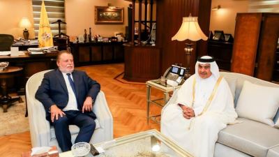 محافظ البنك المركزي يلتقي وزير المالية القطري لبحث التعاون المشترك بين البلدين الشقيقين